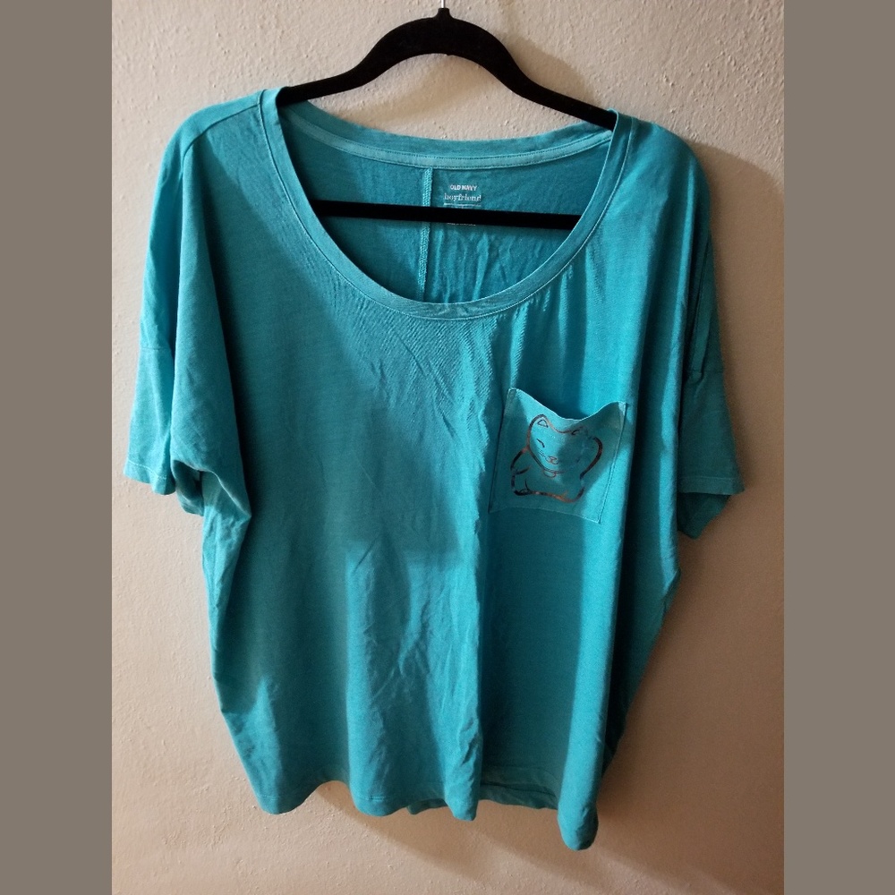 Old Navy custom printed boyfriend T